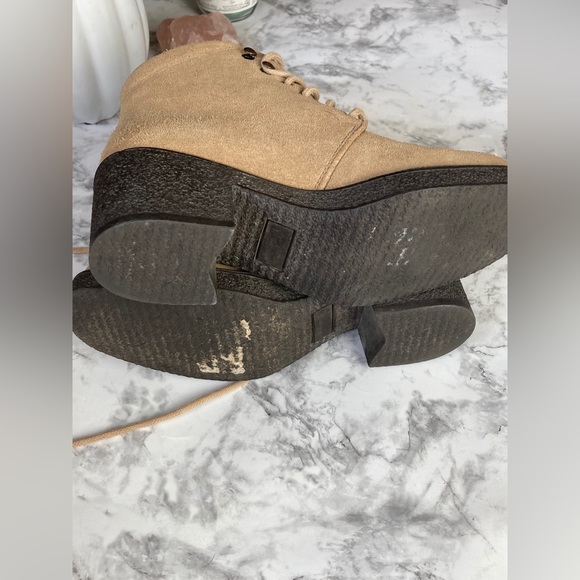 Tan combat boots - Picture 4 of 5